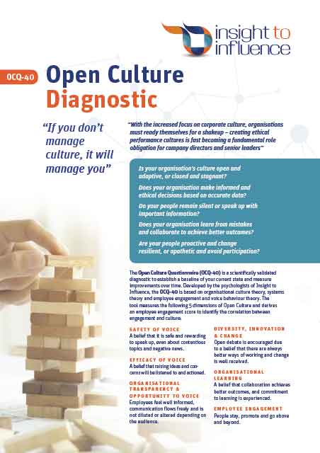 Open Culture Questionnaire (OCD-40)